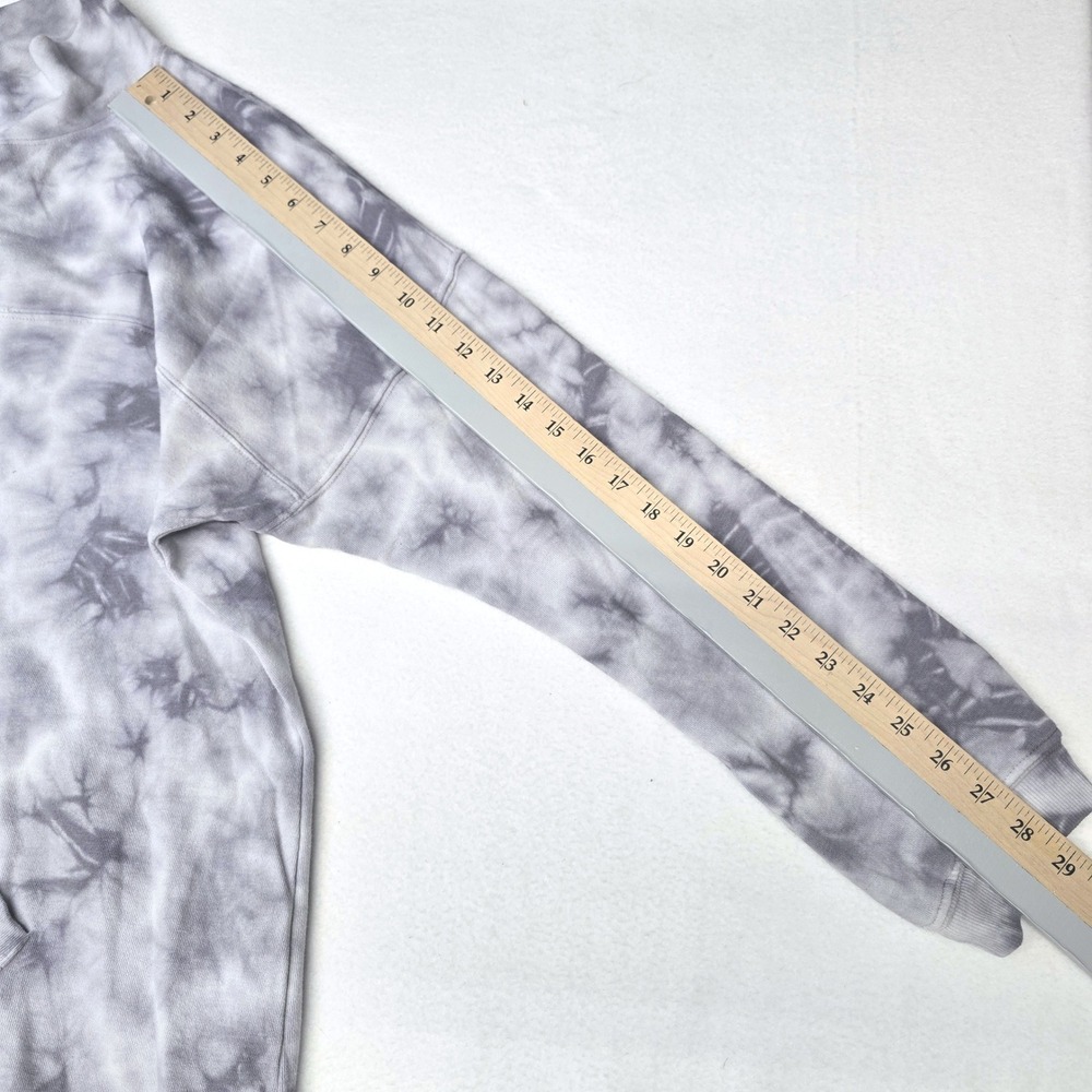 LIVI Lane Bryant Gray Tie‎ Dye Quarter Zip Sweatshirt Dress Plus Size 18/20 - Picture 7 of 11